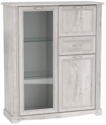 Шкаф комбинированный Сохо со стеклом 32.09