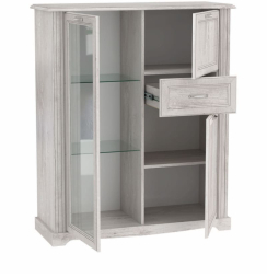 Шкаф комбинированный Сохо со стеклом 32.09
