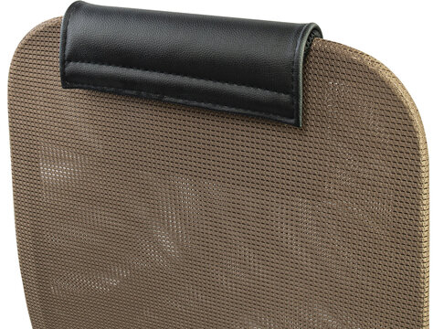 Кресло BRABIX PREMIUM &quot;Ultimate EX-801&quot; хром, плотная двойная сетка Х2, черное/коричневое, 532920