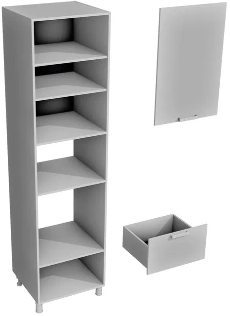 Пенал с нишей под духовку и СВЧ ПДМ-600 Магнолия