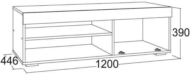Тумба для теле-радио аппаратуры Ольга 19
