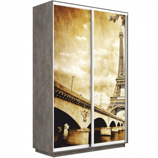 Шкаф-купе Экспресс 2-х дверный (Фото №1024 Париж)
