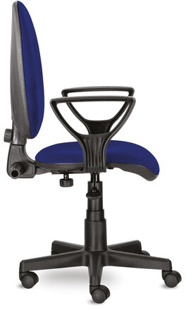 Кресло BRABIX "Prestige Ergo MG-311", регулируемая эргономичная спинка, ткань, синее, 532423