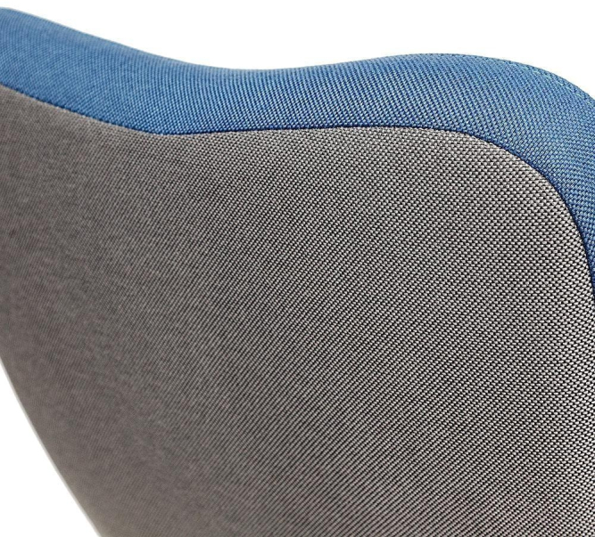 Кресло СН757 ткань, серый/синий, С27/С24