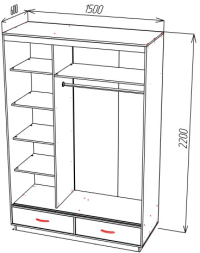 Шкаф-купе ШОН-5