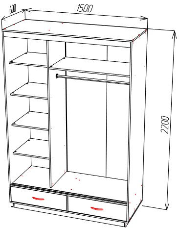 Шкаф-купе ШОН-5