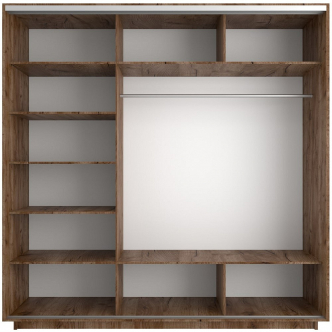 Шкаф-купе Экспресс 3-х дверный (Фото №1004 Джунгли темные)