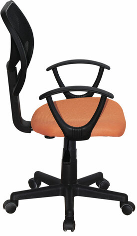 Кресло компактное BRABIX &quot;Flip MG-305&quot;, ткань TW, оранжевое/черное, 531920