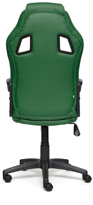 Кресло DRIVER кож/зам/ткань, зеленый/серый, 36-001/12