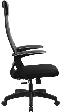 Кресло офисное BRABIX PREMIUM &quot;Ultimate EX-801&quot; пластик, плотная двойная сетка Х2, черное, 532922