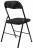 Стул складной BRABIX &quot;Golf CF-007&quot;, чёрный каркас, чёрная ткань, гофрокороб, 533025