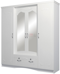 Шкаф 4-х дв. для одежды и белья Ольга 10