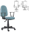 Кресло BRABIX &quot;Prestige Start MG-312&quot;, эргономичная спинка, ткань, бирюзовое, 531921