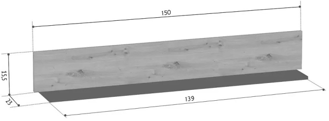 Полка Лофт P/150