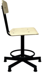 Стул кресло кассира, швеи, ресепшен РС37/РС67ЛФ, на винте, без подлокотников, фанера