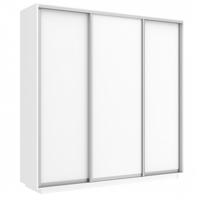 Шкаф-купе Экспресс 3-х дверный ( ЛДСП) Белый снег