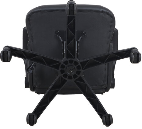 Кресло компьютерное BRABIX &quot;Skill GM-005&quot;, откидные подлокотники, экокожа, черное/белое, 532493