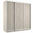 Шкаф-купе Экспресс 3-х дверный ( ЛДСП) Ясень шимо светлый