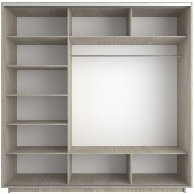 Шкаф-купе Экспресс 3-х дверный ( ЛДСП) Ясень шимо светлый