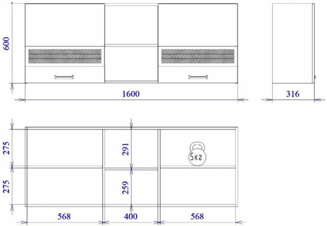 Шкаф ШСТ-160 NEW Смарт