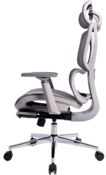 Кресло BRABIX PREMIUM "Evolution ER-700", подножка, слайдер, синхромеханизм, сетка, серое, 532948