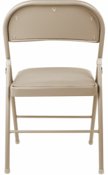 Стул складной BRABIX "Golf Plus CF-003 КОМФОРТ", бежевый каркас, кожзам бежевый, В КОРОБЕ, 533027