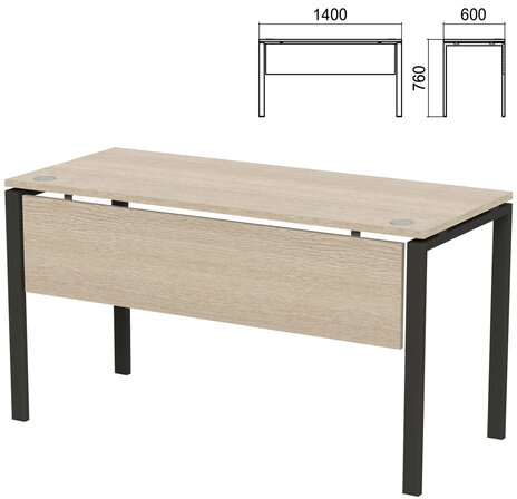 Стол на металлокаркасе  Арго царга