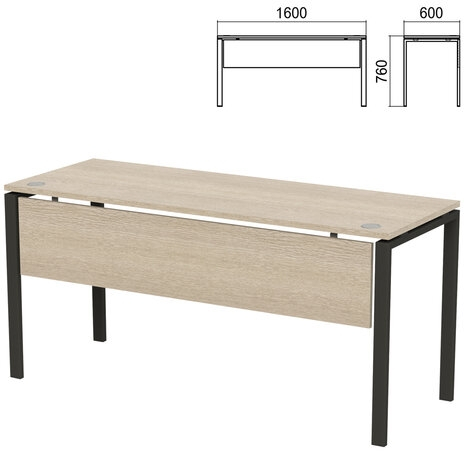 Стол на металлокаркасе  Арго царга