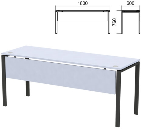 Стол на металлокаркасе  Арго царга