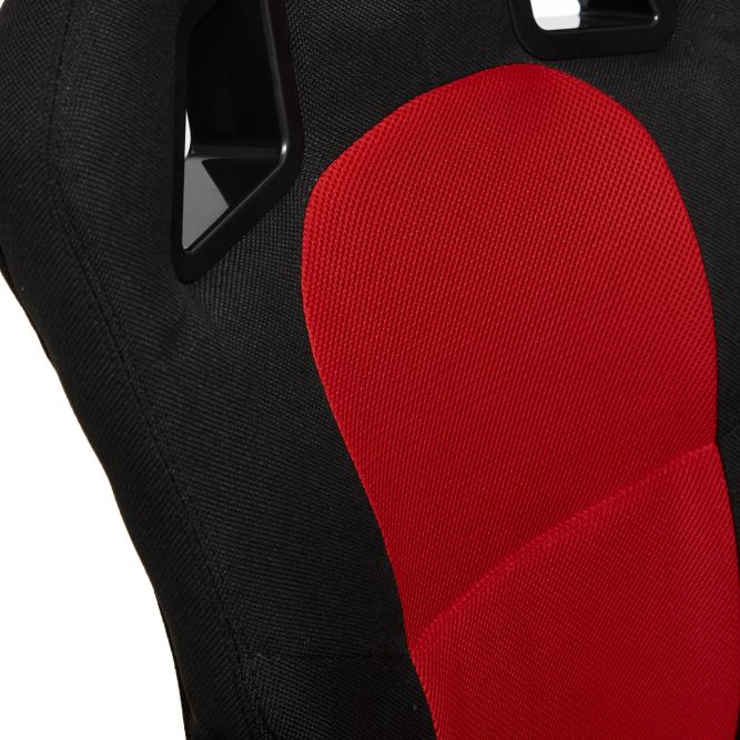 Кресло DRIVER ткань, черный/красный, 2603/08