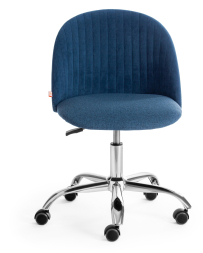 Кресло MELODY ткань/флок, синий, Orleans 19/32