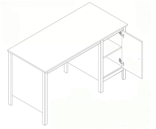 Стол письменный Лофт BIU/130