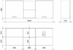 Шкаф ШГ-160 NEW Смарт
