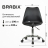Кресло стул BRABIX &quot;Eames MG-310 CH&quot;, хром, пластик черный, экокожа черная, 532925