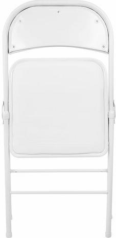 Стул складной BRABIX &quot;Golf Plus CF-003 КОМФОРТ&quot;, белый каркас, кожзам белый, В КОРОБЕ, 533028