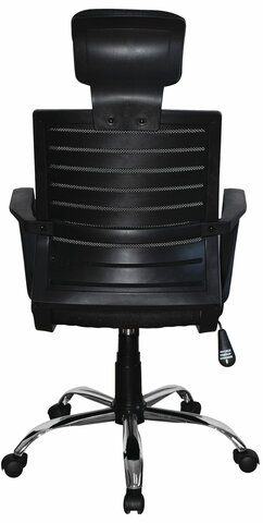 Кресло BRABIX &quot;Victory MG-016&quot;, подголовник, хром, черное, 531924