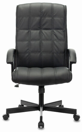 Кресло офисное BRABIX &quot;Quadro EX-524&quot;, компактная упаковка, экокожа, черное, 532104