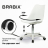 Кресло стул BRABIX &quot;Eames MG-310 PL&quot;, пластик белый, экокожа белая, 532926