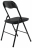 Стулья складные BRABIX &quot;Golf CF-007&quot;, КОМПЛЕКТ 2 шт., черный каркас, кожзам черный, 533029