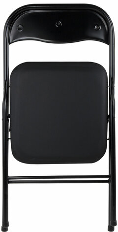 Стулья складные BRABIX &quot;Golf CF-007&quot;, КОМПЛЕКТ 2 шт., черный каркас, кожзам черный, 533029