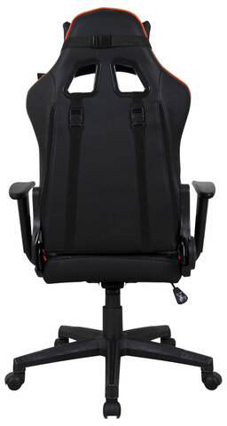 Кресло компьютерное BRABIX &quot;GT Racer GM-100&quot;, две подушки, экокожа, черное/оранжевое, 531925