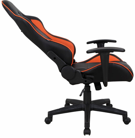 Кресло компьютерное BRABIX &quot;GT Racer GM-100&quot;, две подушки, экокожа, черное/оранжевое, 531925
