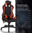 Кресло компьютерное BRABIX &quot;GT Racer GM-100&quot;, две подушки, экокожа, черное/оранжевое, 531925