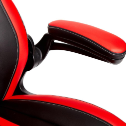 Кресло Rocket кож/зам, черный/красный