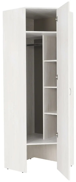 Шкаф угловой без зеркала Ольга-Милк 9.1