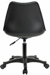 Кресло стул BRABIX &quot;Eames MG-310 PL&quot;, пластик черный, экокожа черная, 532927