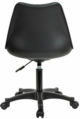 Кресло стул BRABIX &quot;Eames MG-310 PL&quot;, пластик черный, экокожа черная, 532927