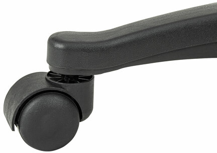 Кресло стул BRABIX &quot;Eames MG-310 PL&quot;, пластик черный, экокожа черная, 532927