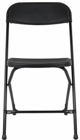 Стулья складные BRABIX &quot;Golf CF-002&quot;, КОМПЛЕКТ 4 шт., черный каркас, пластик черный, 533030