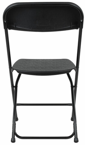 Стулья складные BRABIX &quot;Golf CF-002&quot;, КОМПЛЕКТ 4 шт., черный каркас, пластик черный, 533030